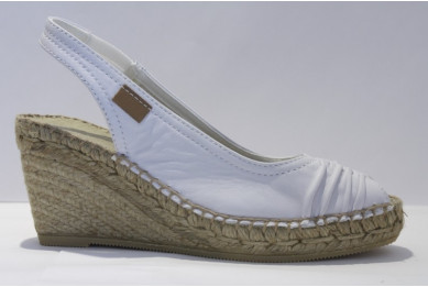 Espadrille Escarpin cuir