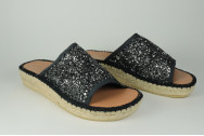 Espadrille à paillette façon mule