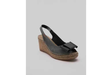 Espadrille escarpin avec noeud (cathy)