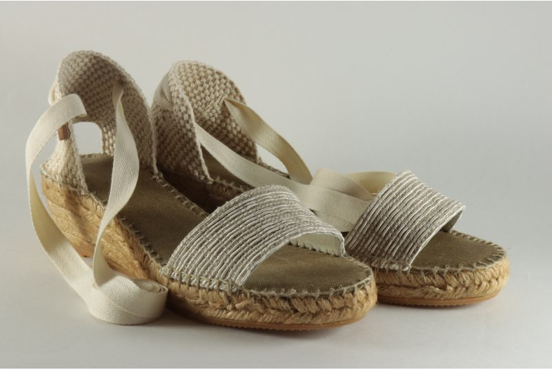 Espadrille femme sandale à lacet