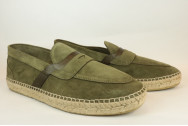 Espadrille homme mocassin bi-matière