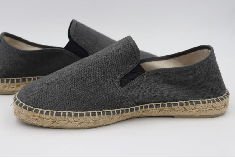 Espadrille Sans Gène en coton recyclé gris