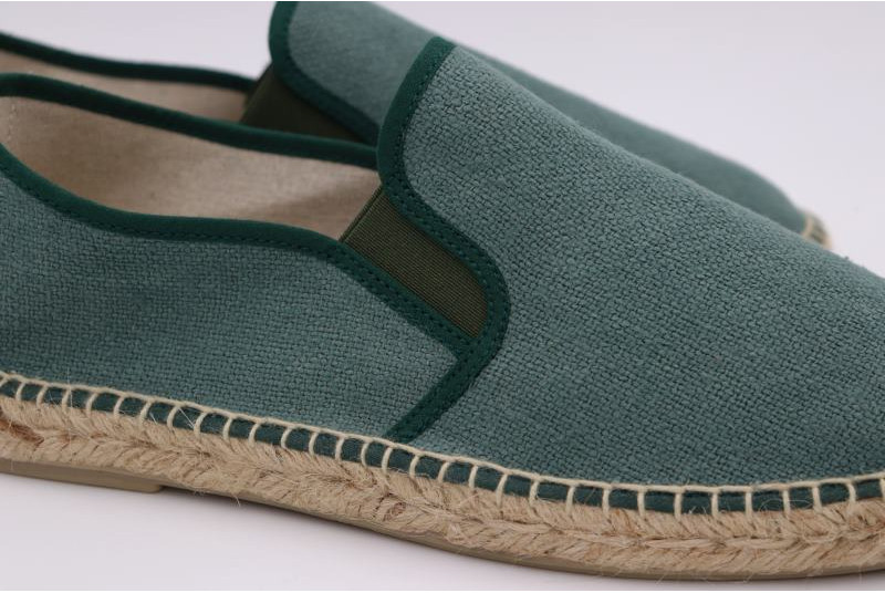 Espadrille Sans Gène en coton recyclé vert